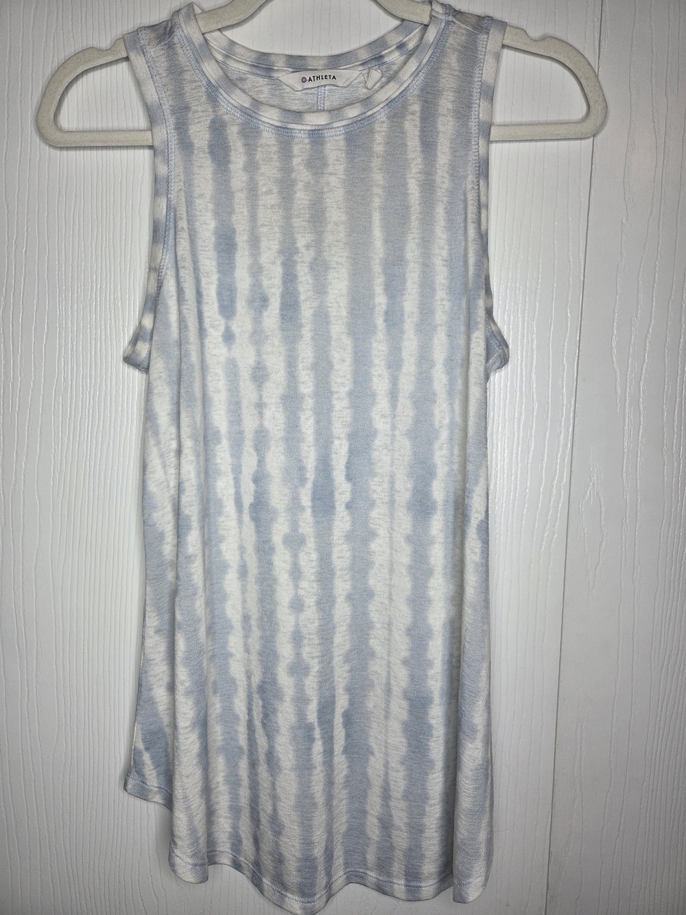 Athleta Light Blue Tie-Dye Activewear Lightweight Tank Size S - Picture 3 of 9